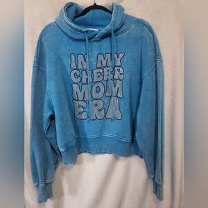 Zenana Outfitters Blue Graphic Hoodie